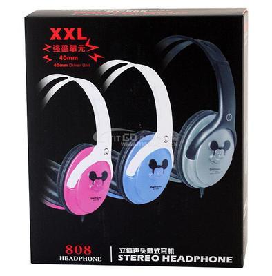 【稻田夫808[米老鼠轉(zhuǎn)動(dòng)咪]立體聲頭戴式耳機(jī) 貨號(hào):ECS003224】?jī)r(jià)格,廠家,圖片,耳機(jī),深圳市快魚科技-